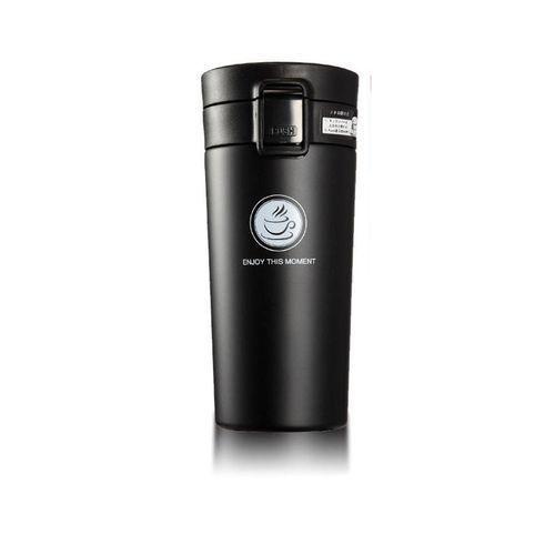Mug Thermos - Acier Inoxydable - CAFEE- NOIR