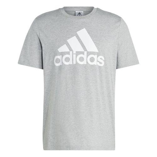 Adidas Essentials Single Jersey Big Logo T-Shirt T-Shirts Hommes - Gris