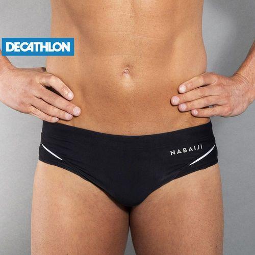 Nabaiji Maillot De Bain Natation Homme Slip 900 B-fast Noir