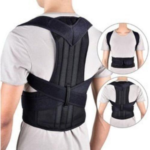 Correcteur de Posture - Dos Épaules - Unisexe - Lavable et Ajustable - Noir