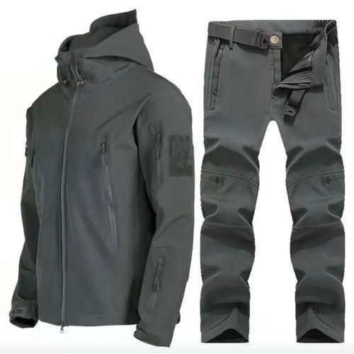 Men Outdoor Softsell Jacket + Pants Set