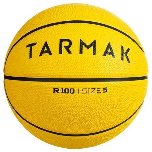 TARMAK Ballon de basket R100 de taille 5 jaune jusqu'a 10 ans pour débuter. by decathlon