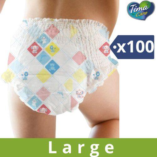 Tima Baby LOT DE 100 COUCHE EN VRAC - LARGE