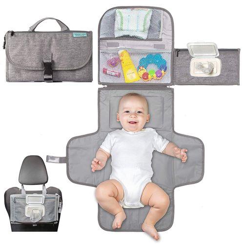 Matelas à Langer Portable, Avec Poche Pour Lingettes Intelligentes