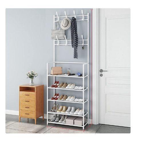 Etagère à chaussures 4niveaux - capacité 15 paires