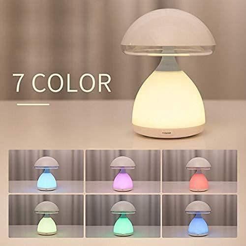 Lampe champignon rechargeable, veilleuse mignonne pour enfants, 7 couleurs