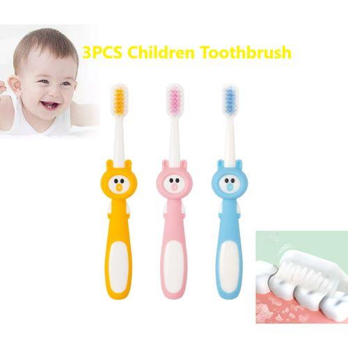 Packs de 3 Brosses à dents pour enfants +2 à 12 Ans