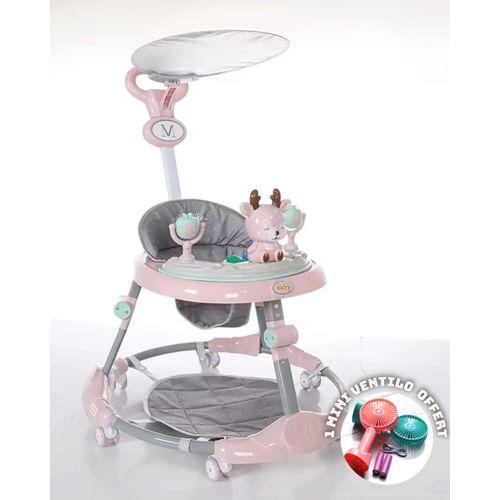 Activity Baby Walker Trotteur évolutif multifonction avec tablette musicale, jumper et pare-soleil