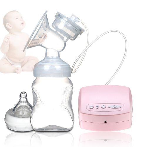 Electric Breast Pump 150 Ml With Bottle - Pink