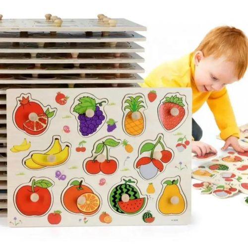 puzzles (fruit) ~3 D en bois