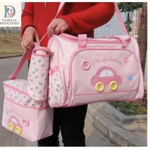Sac à Langer de Voyage 3 Pièces – Pratique, Élégant et Tout-en-Un !