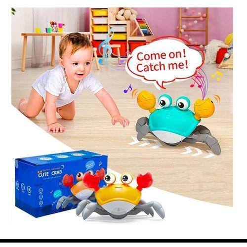 Jouet de Crabe rampant d'évasion Sensorielle pour Bébé, son et lumière