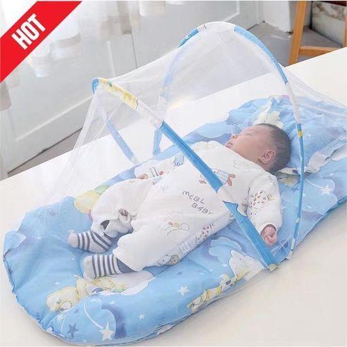 Portable Crib,With Mosquito Net + Pillow Cushion