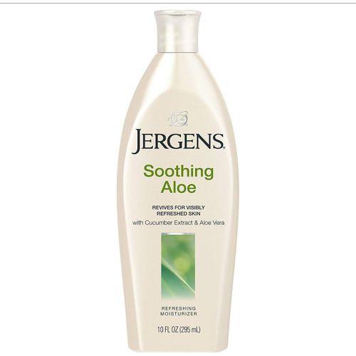 Jergens Lotion apaisante à l'aloès - Formule hydratante et rafraîchissante à l'extrait d'aloe vera et de concombre - 10 fl oz