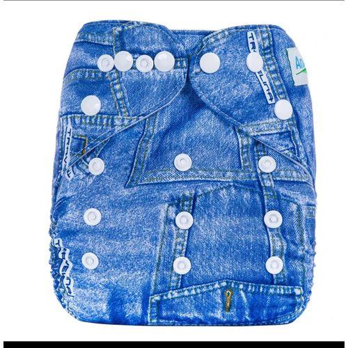 Couche lavable avec insert haute qualité ,3 à 15kg _bleu