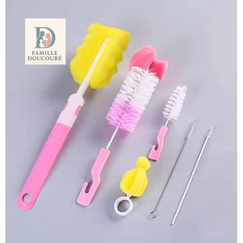 Ensemble de nettoyage de biberon _rose_grand format