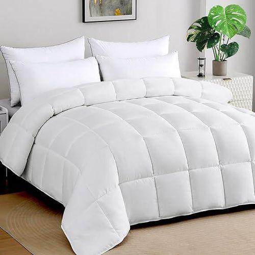 Couette + drap blanc douce et surdimensionnée Stwiener pour très grand lit
