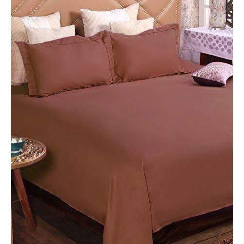 lot de 2Parure de lit Queen size – Microfibre brossée – Parure de lit douce pour grand lit – Comprend 2 drap plat et 2 taies d'oreiller – Poche profonde GRIS