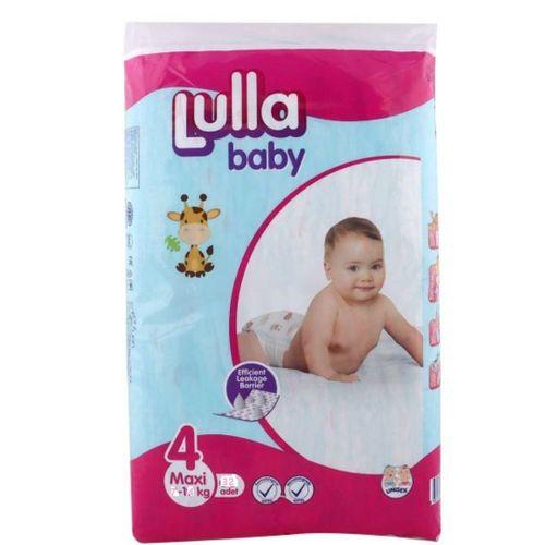 Lulla Baby Couche ECO Maxi - 1 Paquet de 32 Pieces Taille 4 (8-19Kg) pour bébés de 8 à 18 mois