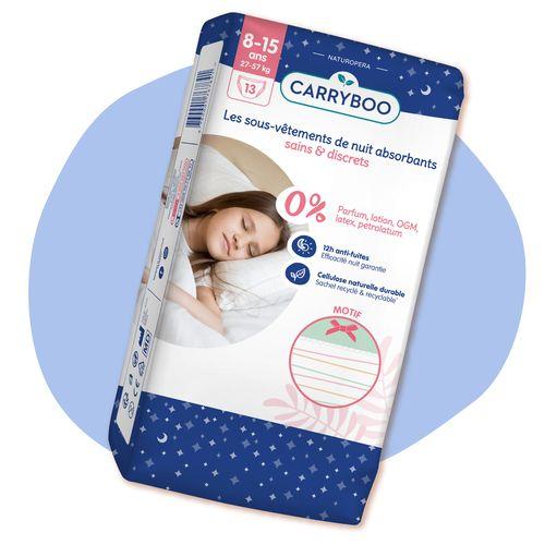 Sous-vêtements de nuit absorbants, sains & discrets 8-15 ans (27-57kg)-Filles