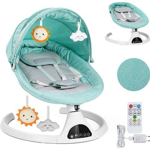 Balancelle bébé, Transat électrique avec télécommande, - Vert