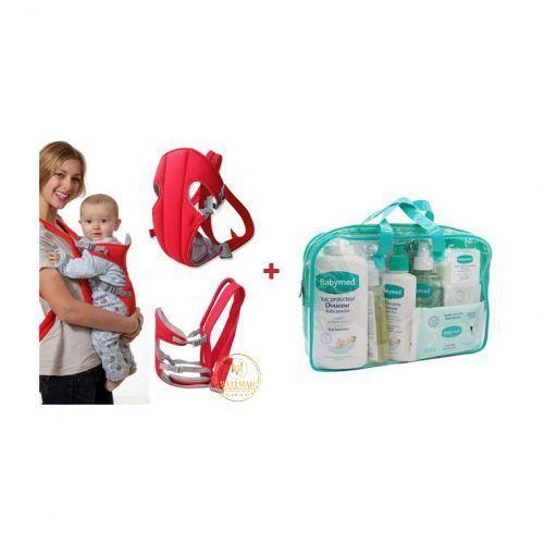 Kit kangourou baby career rouge + gamme babymed