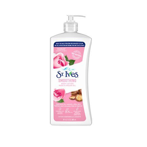 St Ives Lotion Corporelle Lissante rose et huile d’argon