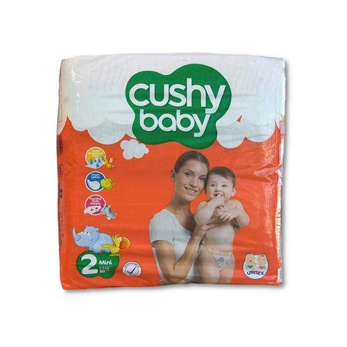 Cushy Baby Couche Jumbo mini - 1 Paquet de 80 Pieces - Taille 2 (3-6kg)