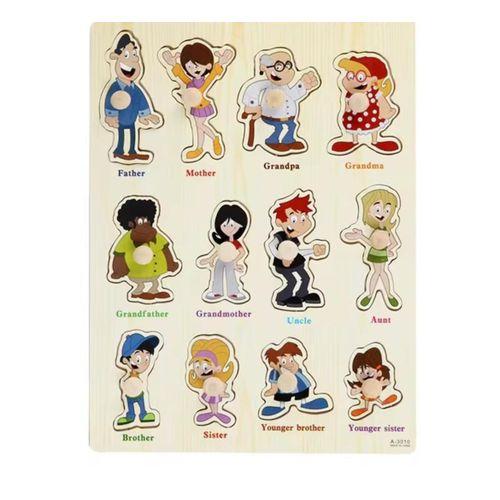 puzzles (famille personnalisée ) ~3 D en bois
