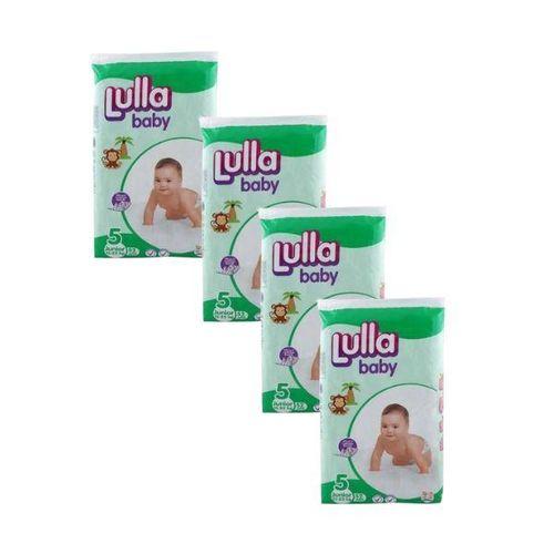 Lulla Baby 4 Paquets de 52 Pieces de Couche Jumbo Junior - Taille 5 (11-25kg)