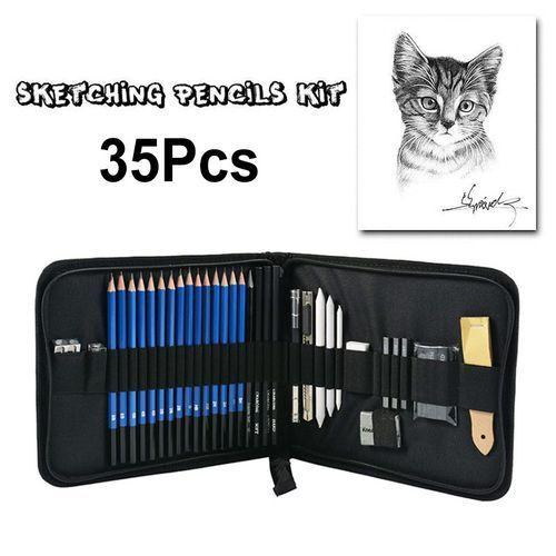 35Pcs Professional Sketching Drawing Artist Kit Set