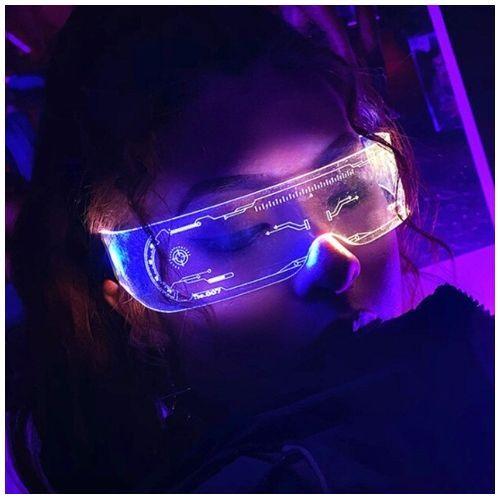 Lunettes Brillantes LED，Fête Décoration, Verres Décoratifs Colorés RGB