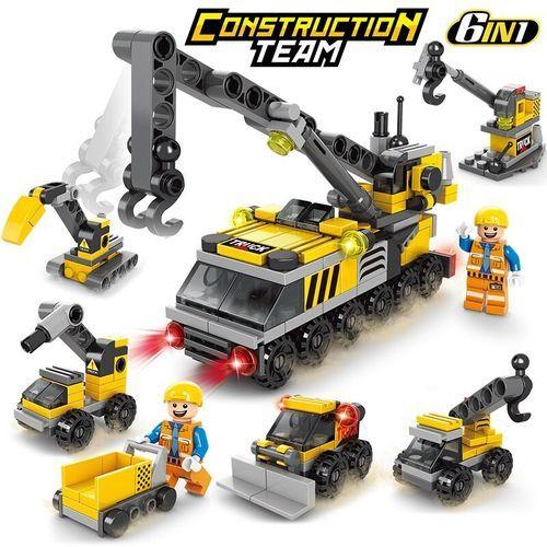 Ensemble De Blocs De Construction De Voiture, Pelle, Véhicule Blindé, Jouets Pour Enfants, Cadeaux