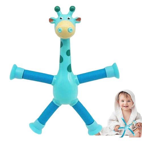 Pop Tube Jouet Sensoriel Girage en Plastique à Ressort Etirable - Fidget Anti-Stress pour Enfant Adulte