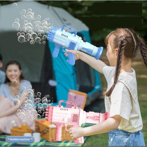 Machine à Bulles Automatique Camo Rocket Booms enfants Jouet Led Bazookas Pistolet à Bulles