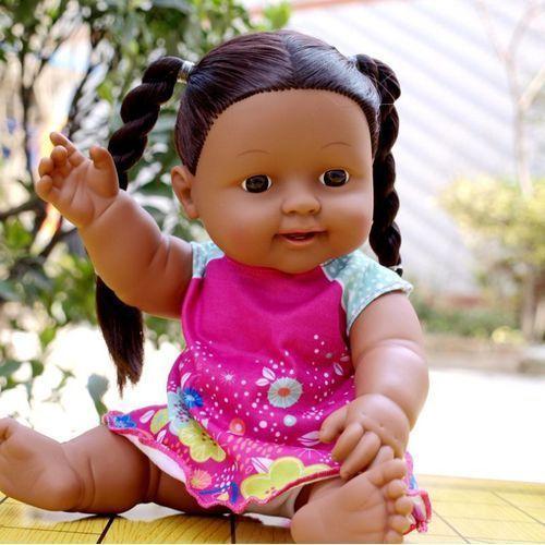 Mignon Bébé Poupée Africaine Garçon Fille Jouet