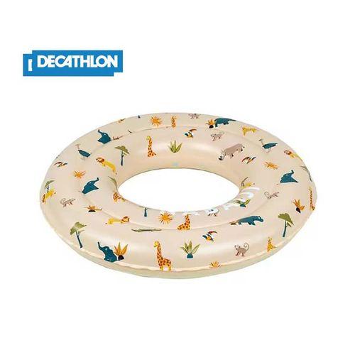 Nabaiji Bouée Piscine Gonflable Beige 51 Cm Imprimé Savane Pour Enfant 3-6 Ans