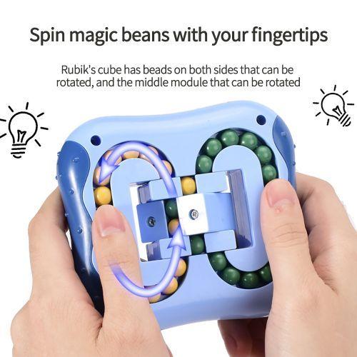 2 Pcs Children's Magic Cube - Dark Blue And Pink