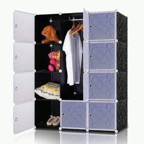 Armoire Penderie - Cube montable et démontable - Résine