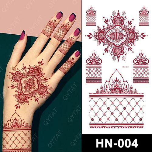 Hénné rouge autocollants 100% pratique