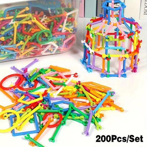 Ensemble de bâtons en bois 200 pièces, baguette magique intelligente, jouets de bricolage faits à la main