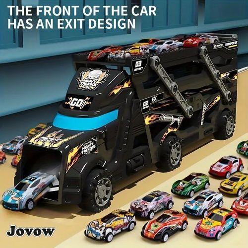 Voiture Jouet Simulée Pour Enfants, Pliable Et Télescopique, Déformation Par éjection, Livré Avec Huit Petites Voitures