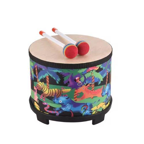 Instrument De Batterie Au Sol Pour Enfants De 10 Pouces Avec 2 Baguettes