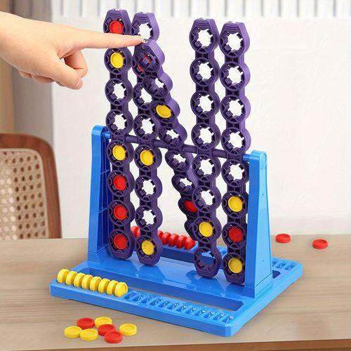 Jeu de société 2 joueurs 4 Connect, avec grille Connect 4 rotative