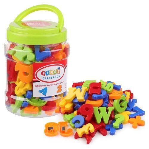 78 pieces of preschool English number and letter magnets
