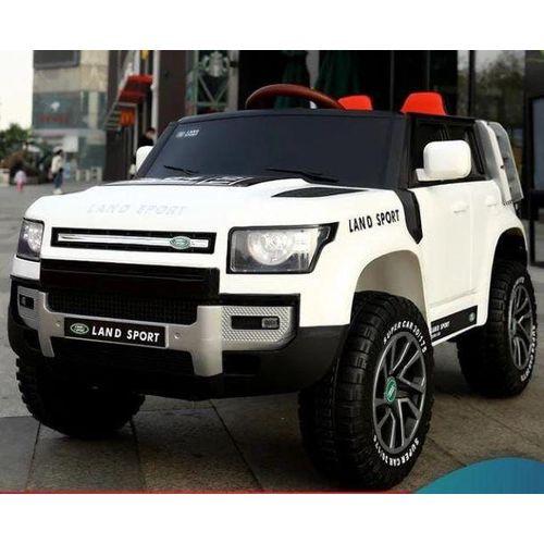 Belle Voiture électrique Blanche Range rover mini 4*4 modèle