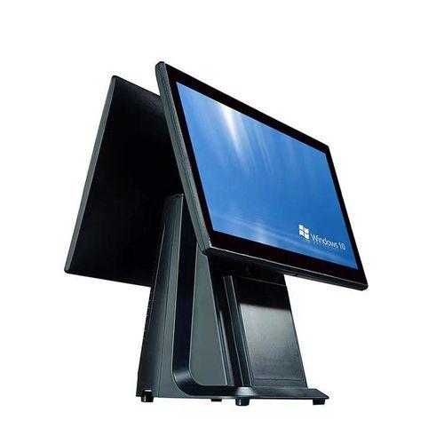 Caisse enregistreuse tactile POS - Double Écran 15,6"/11,6" - Core I3 - 4 Go RAM - 128Go SSD - Windows 10 Pro - Idéal pour restaurants et commerces au Sénégal