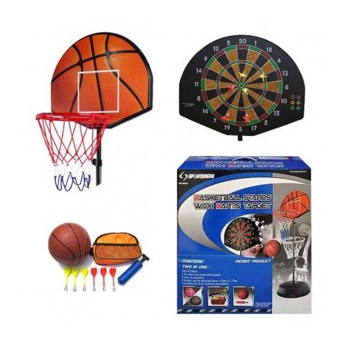 Ensemble 2 en 1 Jeu de basket-ball avec jeu de fléchettes
