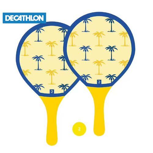 Olaian Set Raquettes Beach Tennis Woody Racket Yellow