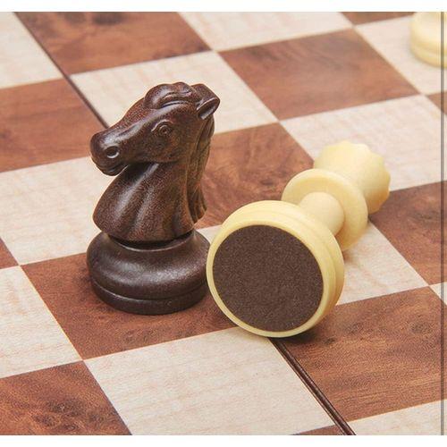 Jeu d'échecs avec échiquier magnétique pliable 24 × 24 cm Cadeau de jouet éducatif pour enfants et adultes (jeu d'échecs